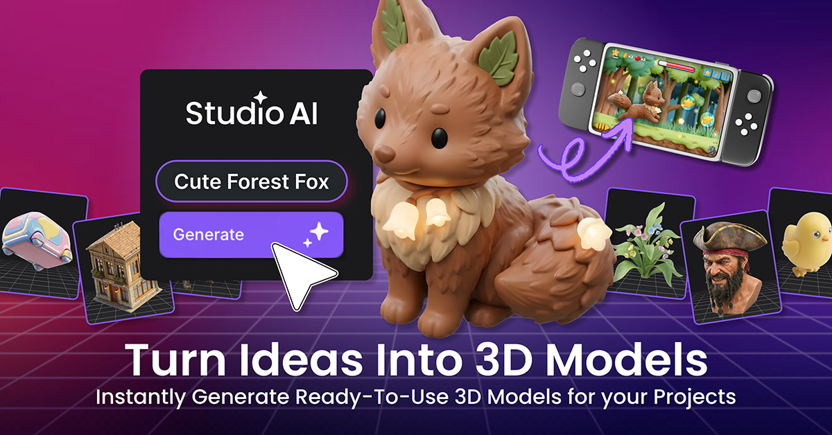 From Imagination to 3D Reality: Creative Fabrica Studio AI Launches Revolutionary Tool to Turn Text Into 3D Models