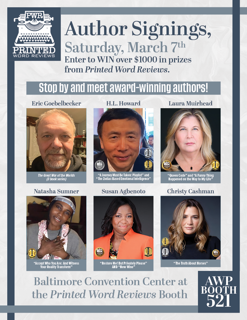Printed Word Reviews to Host Award-Winning Authors at AWP Baltimore