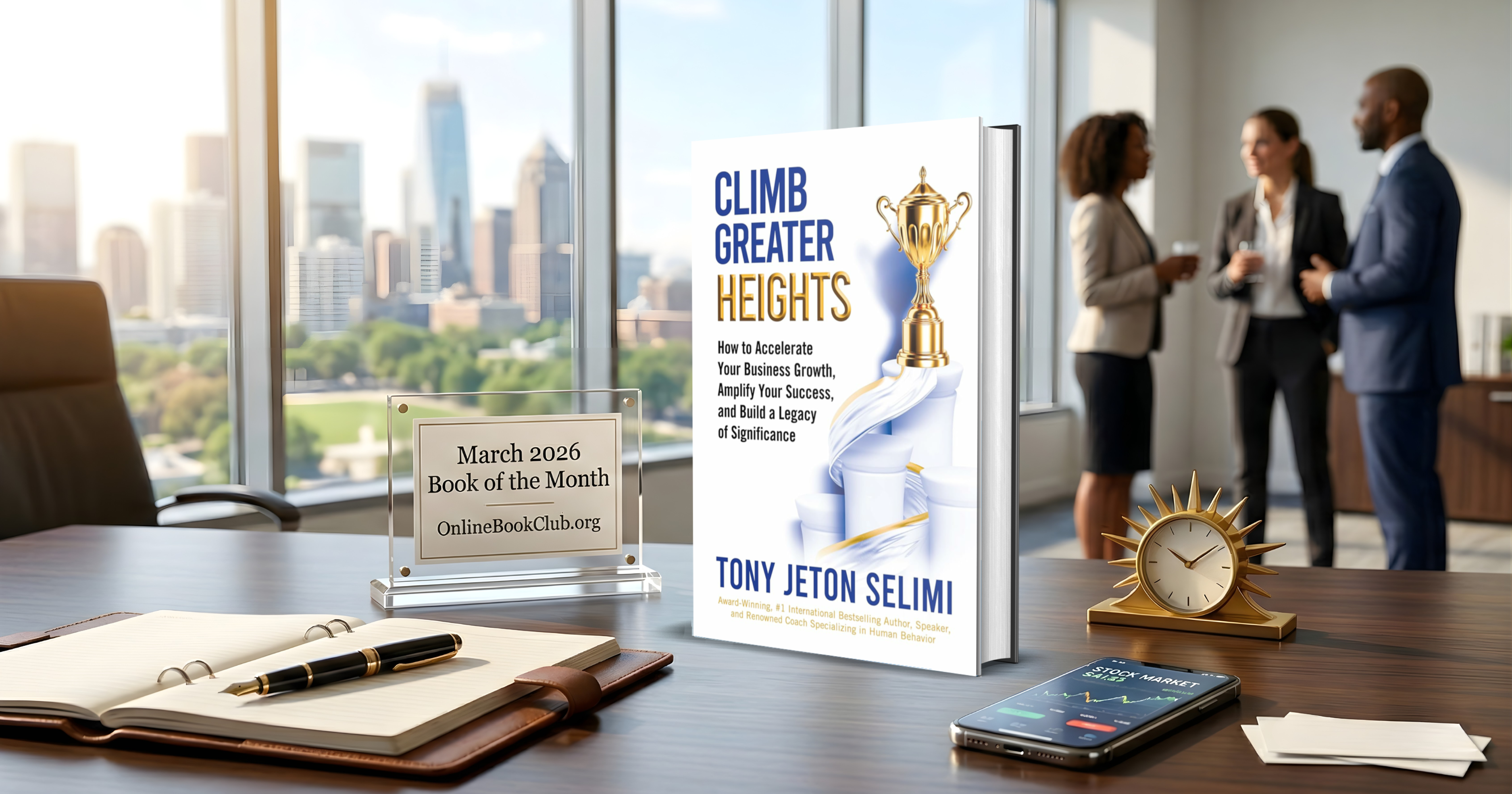 Tony Jeton Selimi’s ‘Climb Greater Heights’ Named March 2026 Book of the Month by OnlineBookClub CEO Scott Hughes