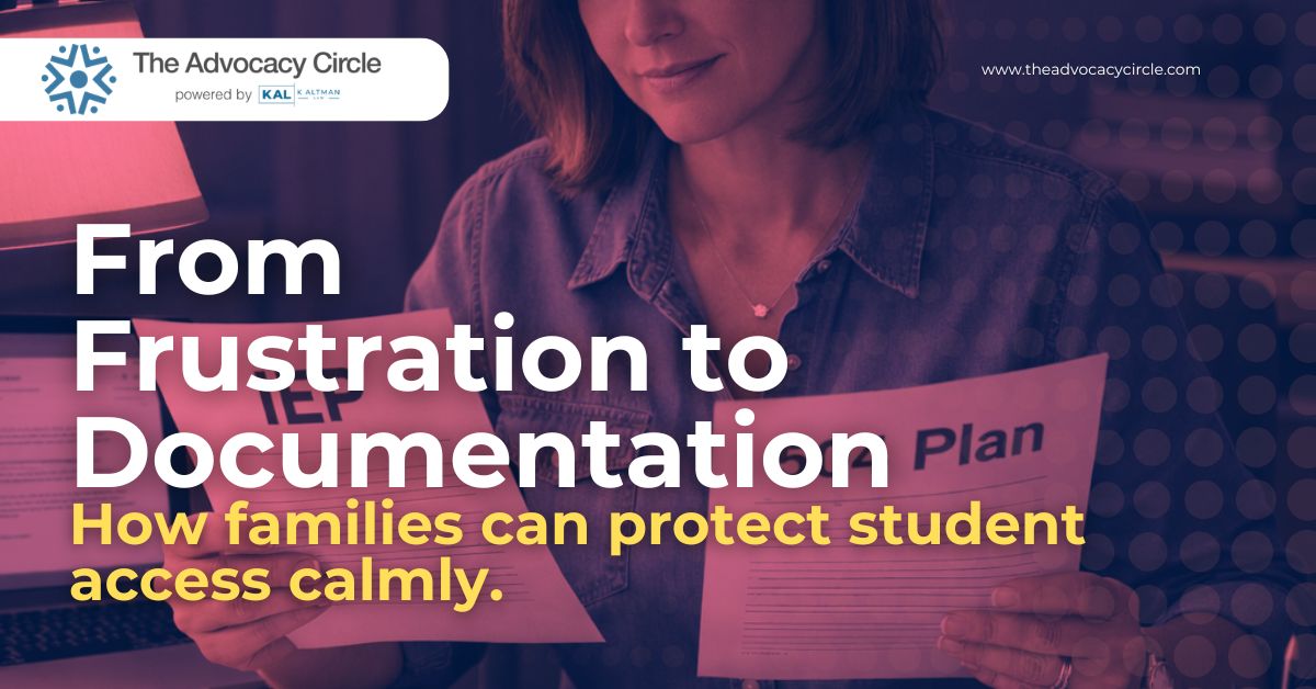The Advocacy Circle Highlights a Structured Process for Addressing School Accommodation Concerns