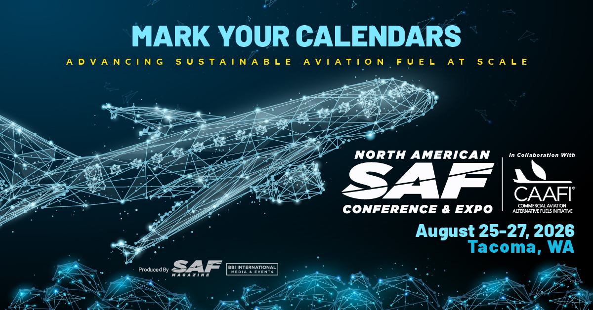 SAF Magazine Announces 2026 North American SAF Conference & Expo Dates and Call for Abstracts
