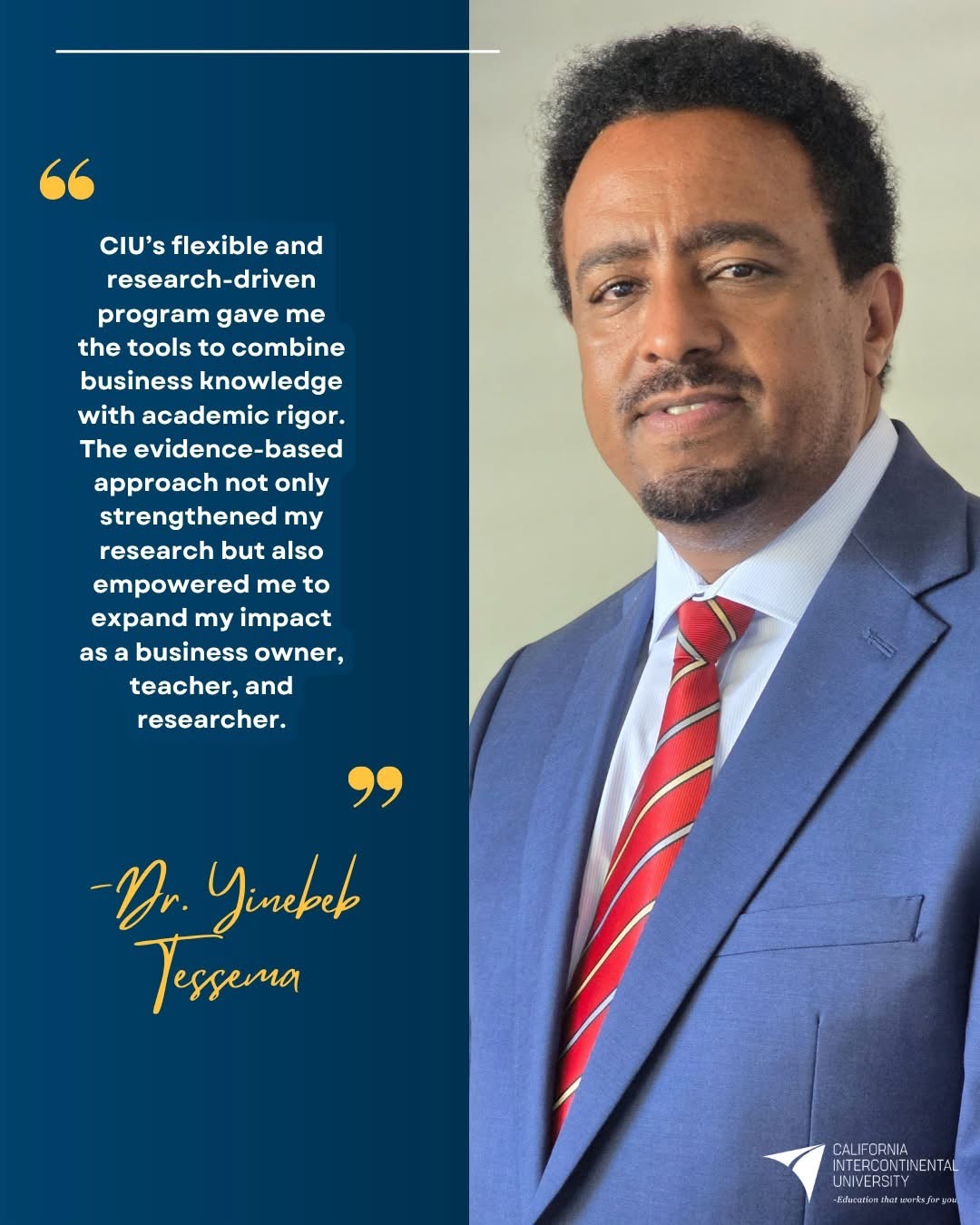 California Intercontinental University Highlights DBA Graduate Dr. Tessema’s Global Impact in Long-Term Care Research