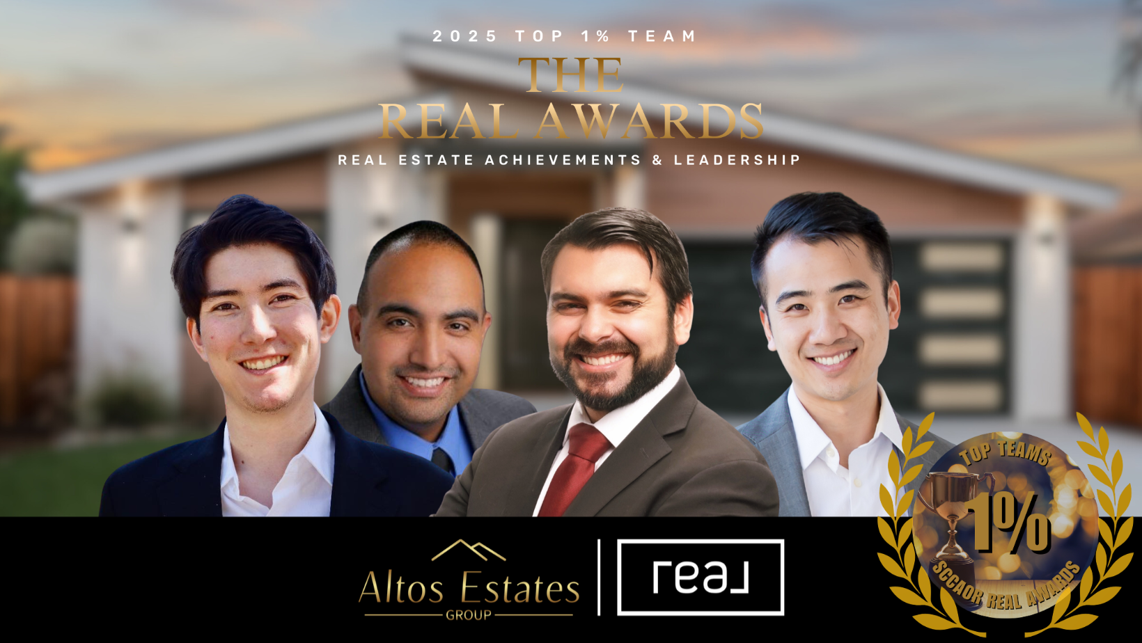 Altos Estates Group Recognized as a 2025 Top 1% Team by SCCAOR REAL Awards