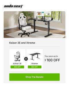 As seasonal renewal cycles influence purchasing patterns in home furniture, spring has increasingly become associated with workspace reconfiguration 2026 Spring Sales Bundle Xtreme Series Kaiser 3E