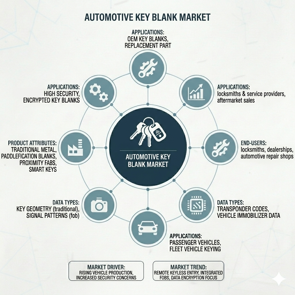 Automotive Key Blank Market to Surge to USD 10.2 Billion by 2035 as Transponder Technologies Redefine Vehicle Access