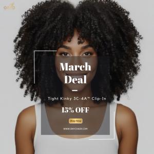 ONYC Afro Tight Kinky 3C–4A™ Clip-In Natural Hair Extensions in full cuticle textured human hair