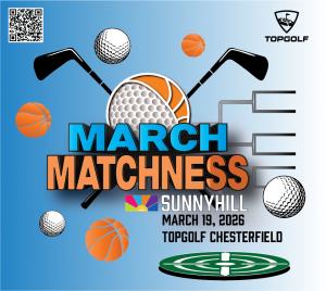 Putting green with golf clubs with basketballs and golf balls.