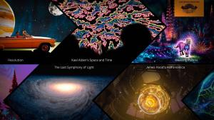 Dome Fest West 2026 Spotlights Visionary Artists Expanding the Boundaries of Fulldome Cinema 11 Thumbnails of screenshots from films Polyphonic Spree's Resolution, James Hood's Astronomica, Kael Alden's Space and Time, Weaving Plasma