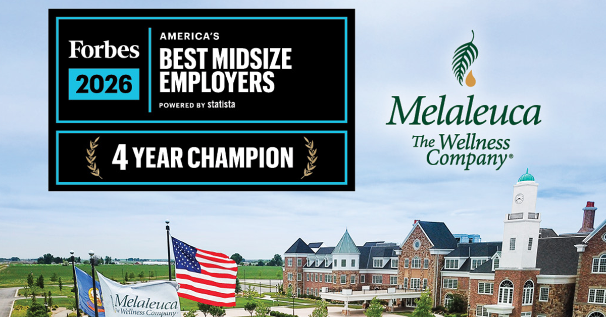 Melaleuca Named to Forbes’ 2026 America’s Best Midsize Employers List