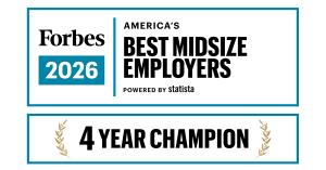 Melaleuca Named to Forbes’ 2026 America’s Best Midsize Employers List 10 Melaleuca award from Forbes