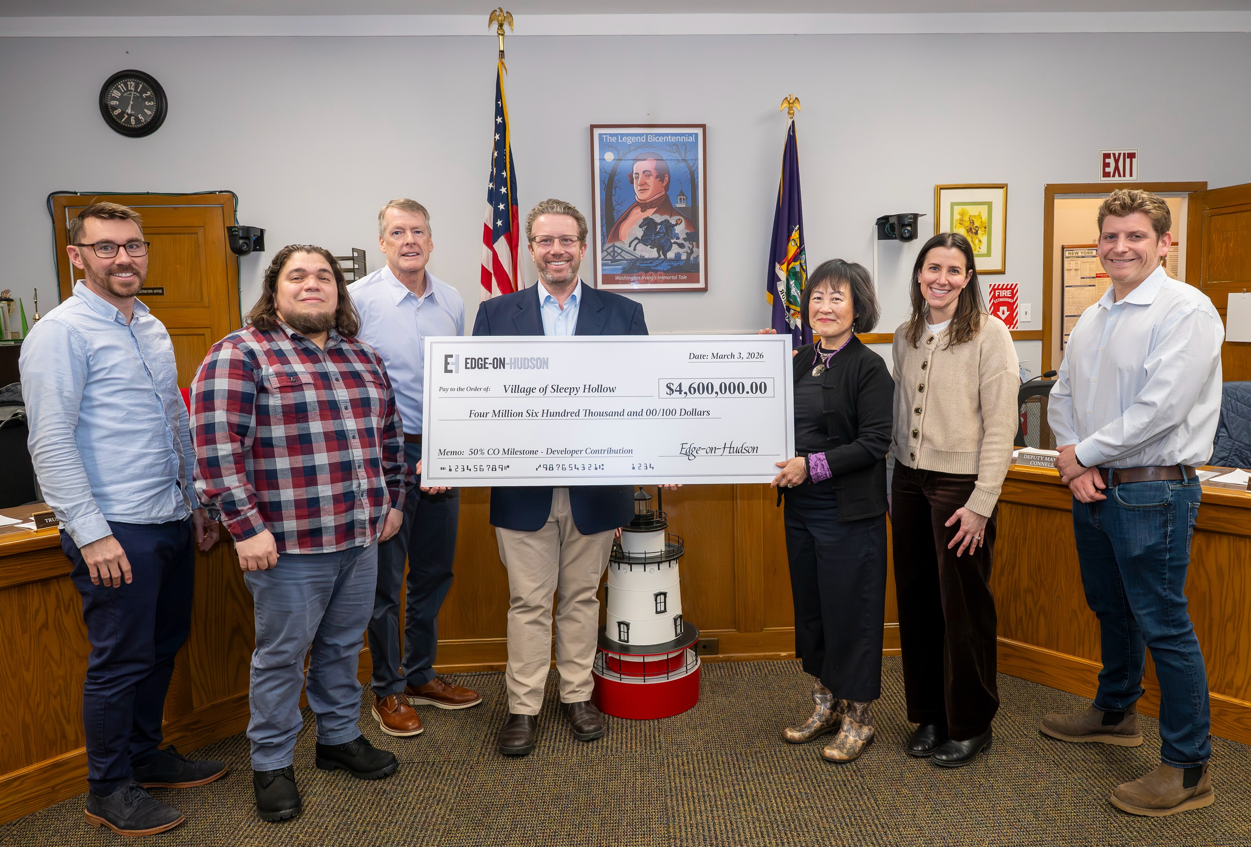 Edge-on-Hudson Completes $4.6 Million Developer Contribution to Village of Sleepy Hollow