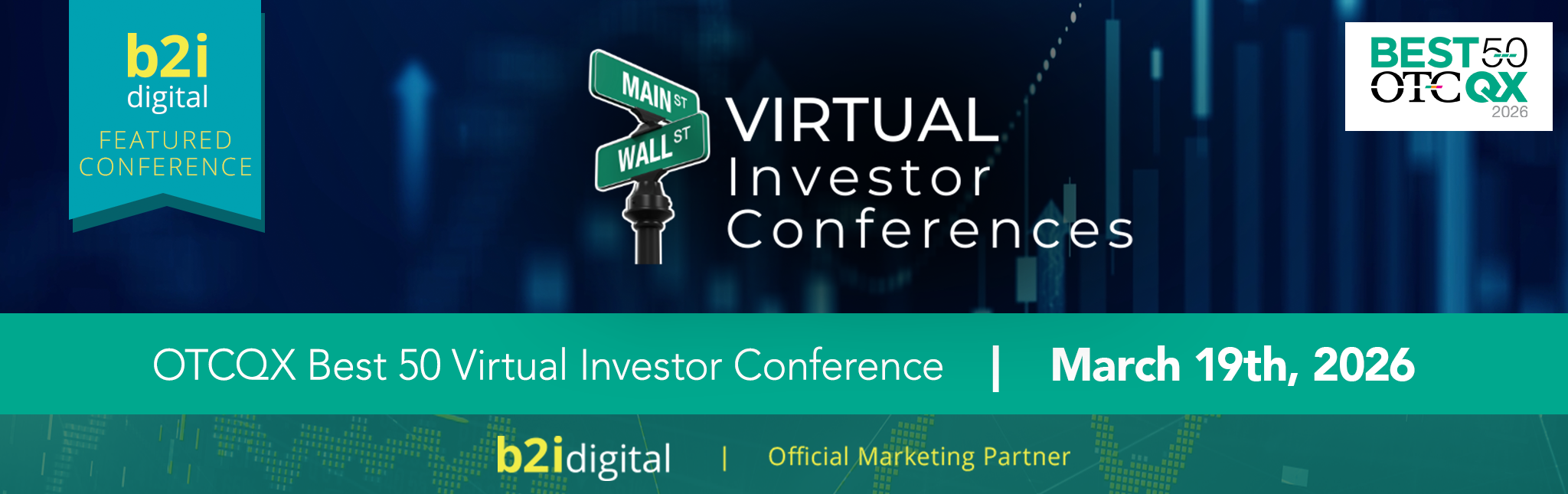 B2i Digital Highlights OTCQX Best 50 Virtual Investor Conference as a Featured Conference