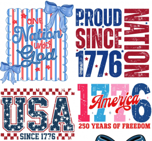 America 250 Gang Sheet