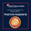Whitten & Lublin Named to Canadian Lawyer’s Top Labour & Employment Law Boutiques 2026-27 for the Third Consecutive Year