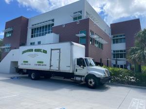 Moooving Crew truck during a move