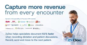 ZyDoc, a leader in clinical documentation solutions, announced its sponsorship of the HIMSS New York HEC event on April 14, 2026, in New York, marking a significant step in expanding access to high-quality, secure clinical documentation 61 percent faster, capture more rev from every encounter