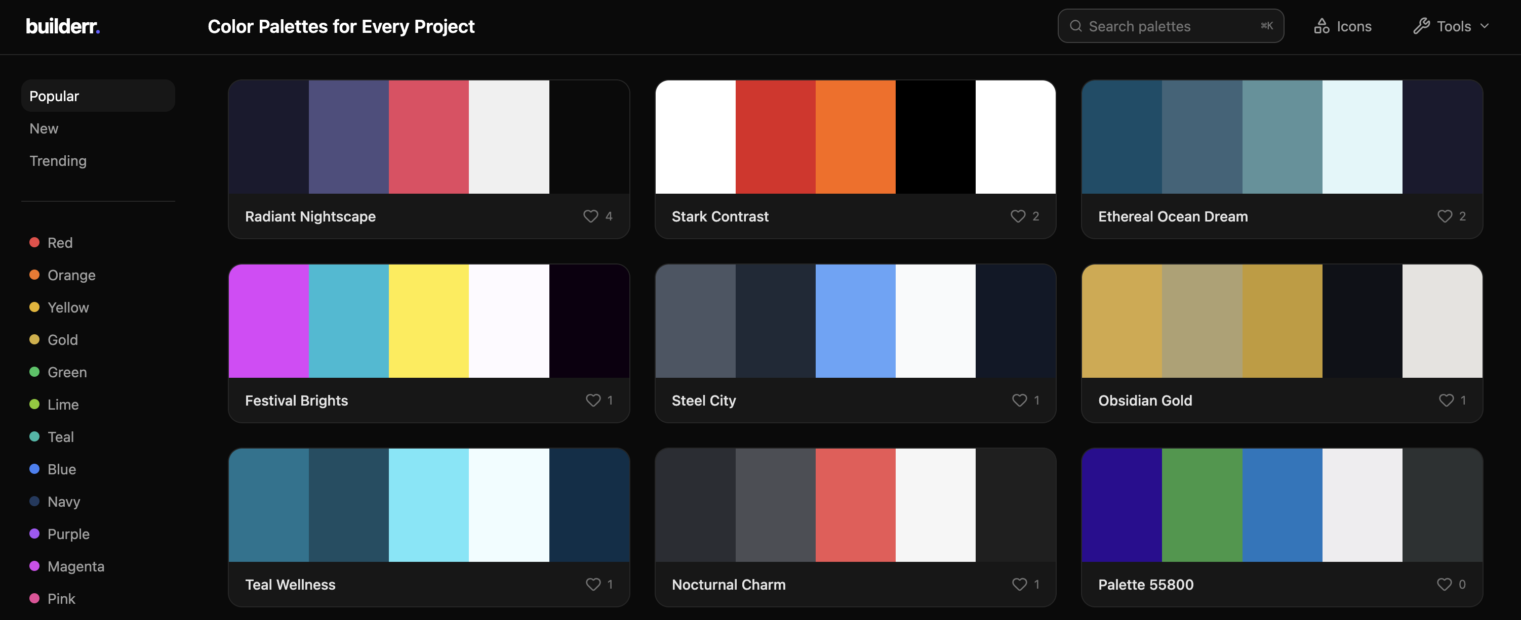 WebLime Launches Builderr.io, Free Design Tools With 500,000+ Color Palettes