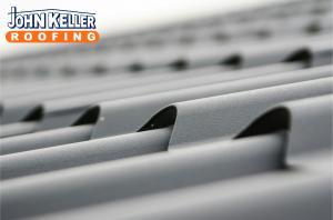 John Keller Roofing - metal roof shingles with logo