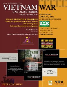 Vietnam War: Untold Stories from the South — Trials, Triumphs, & Tragedies Premiere in the Washington, D