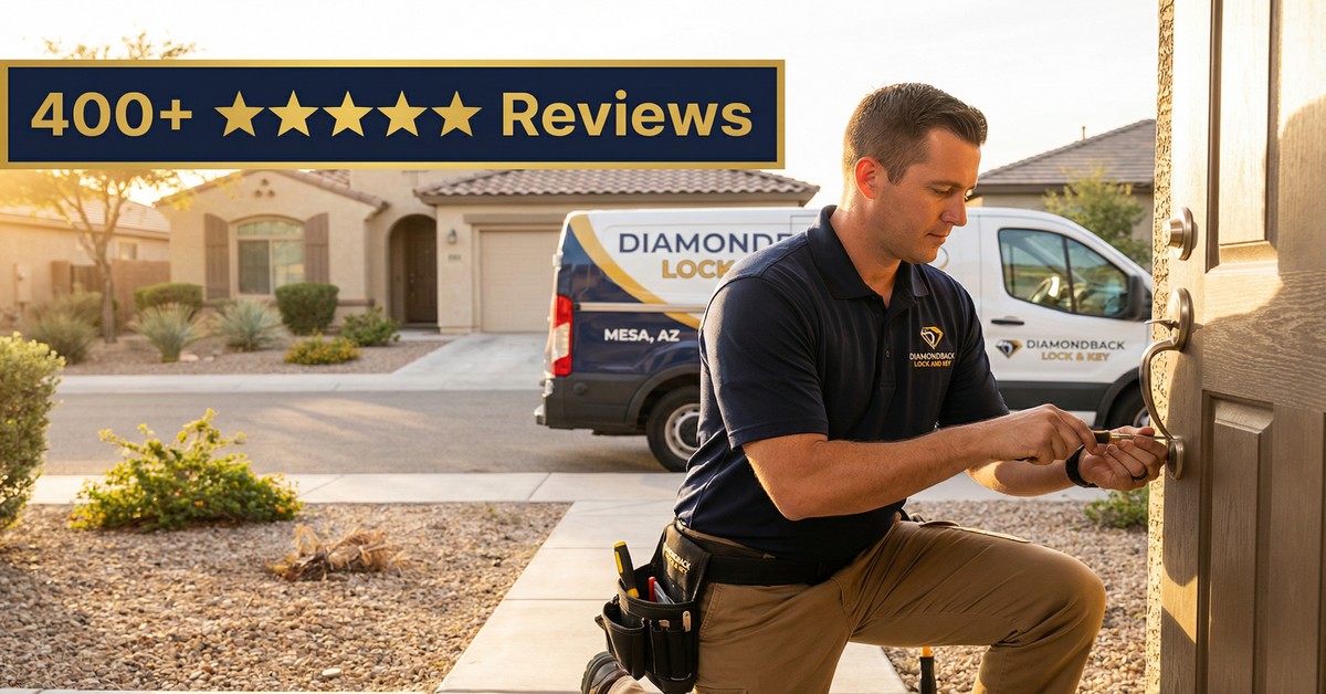 Diamondback Lock and Key of Mesa Surpasses 400 Five-Star Google Reviews