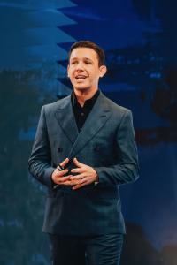 Rony Jabour speaking at a workplace safety event in the United States