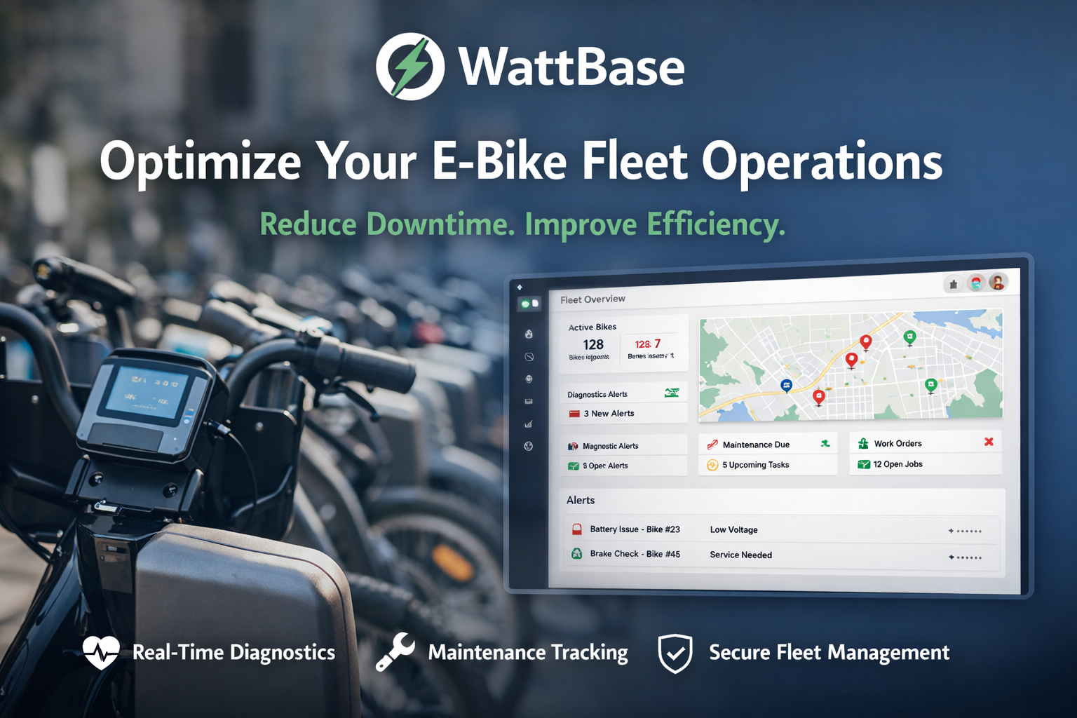 WattBase Launches Platform to Help E-Bike Fleets Reduce Downtime and Improve Operations