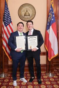 Craig Miller Honored at Georgia State Capitol for Decades of Impact on Film Industry 13 Alex and Ben Miller at the Georgia State Capitol to honor Craig Miller