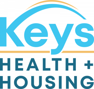 The logo for Keys Health and Housing, a nonprofit serving Monroe County, Florida since 1986.