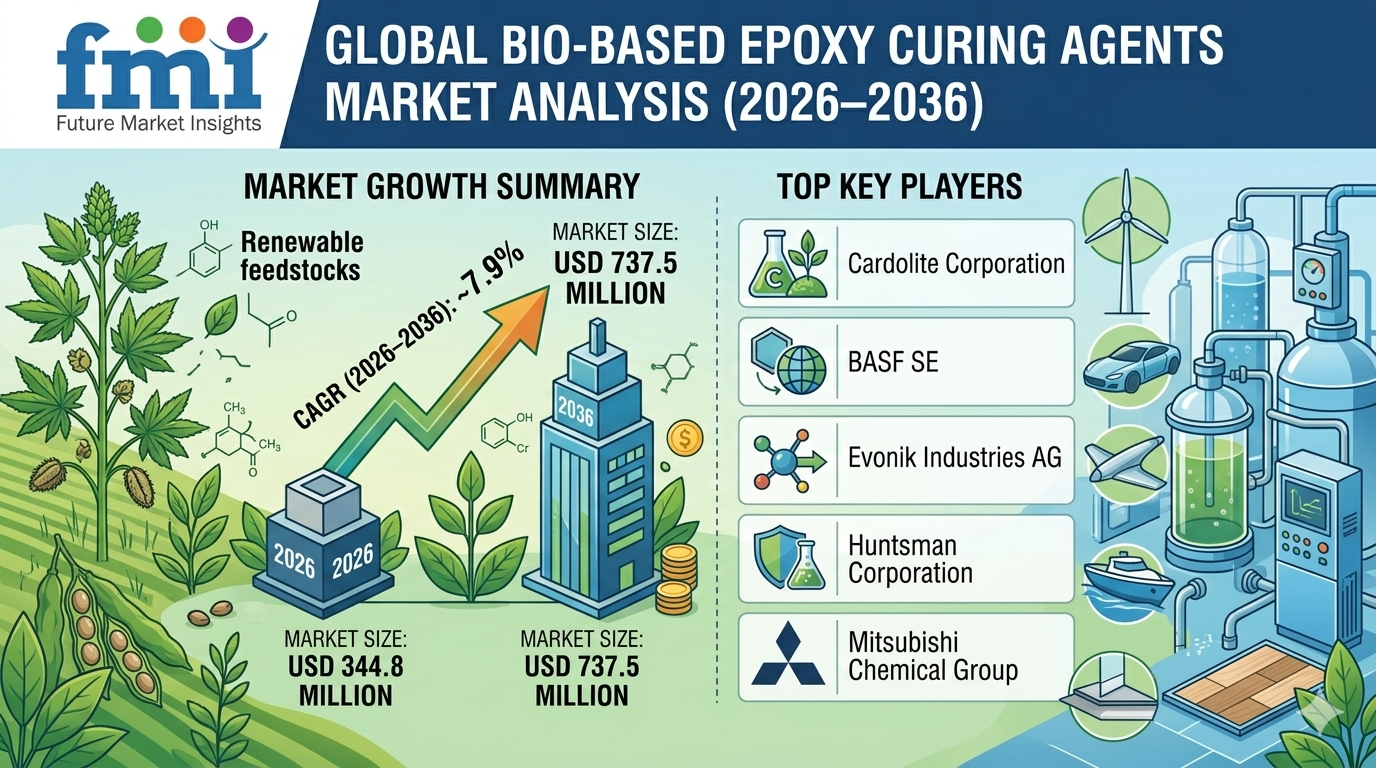 Global Bio-Based Epoxy Curing Agents Market Growth, Pricing Trends and Industry Outlook (2026–2036)