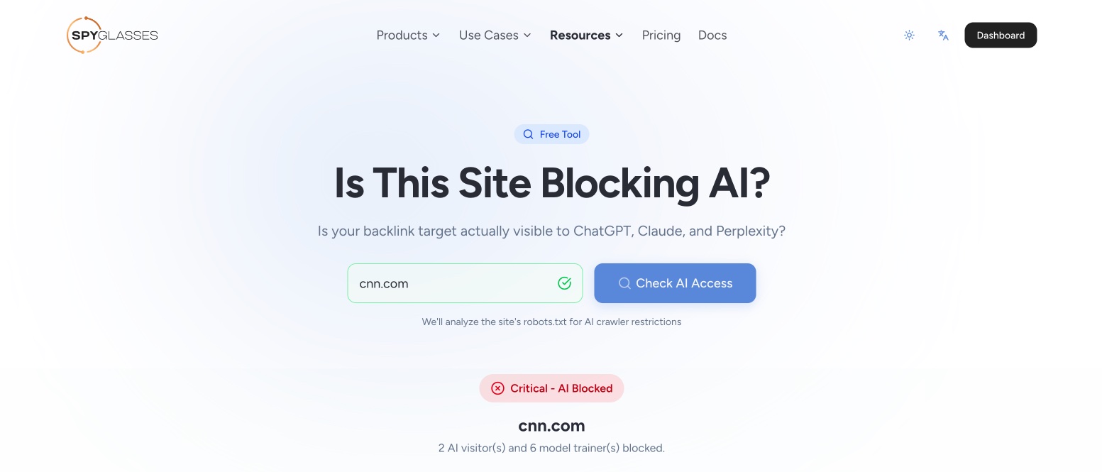 Spyglasses Launches First Metric to Score Media Placements for AI Visibility
