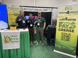 Green Energy Biofuel LLC has a message for environmental companies that provide services for restaurants, food manufacturers and other producers of fats, oils and grease (FOG): Turn your high-overhead, low-margin grease-trap cleaning and high-waste emergency pump-and-dump operations into greater revenue-generating businesses with minimal effort and little to no investment GEB Tradeshow