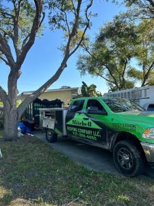 Repeated heavy rain is putting roof leaks under closer watch across Pinellas County Mitchell Roofing Truck