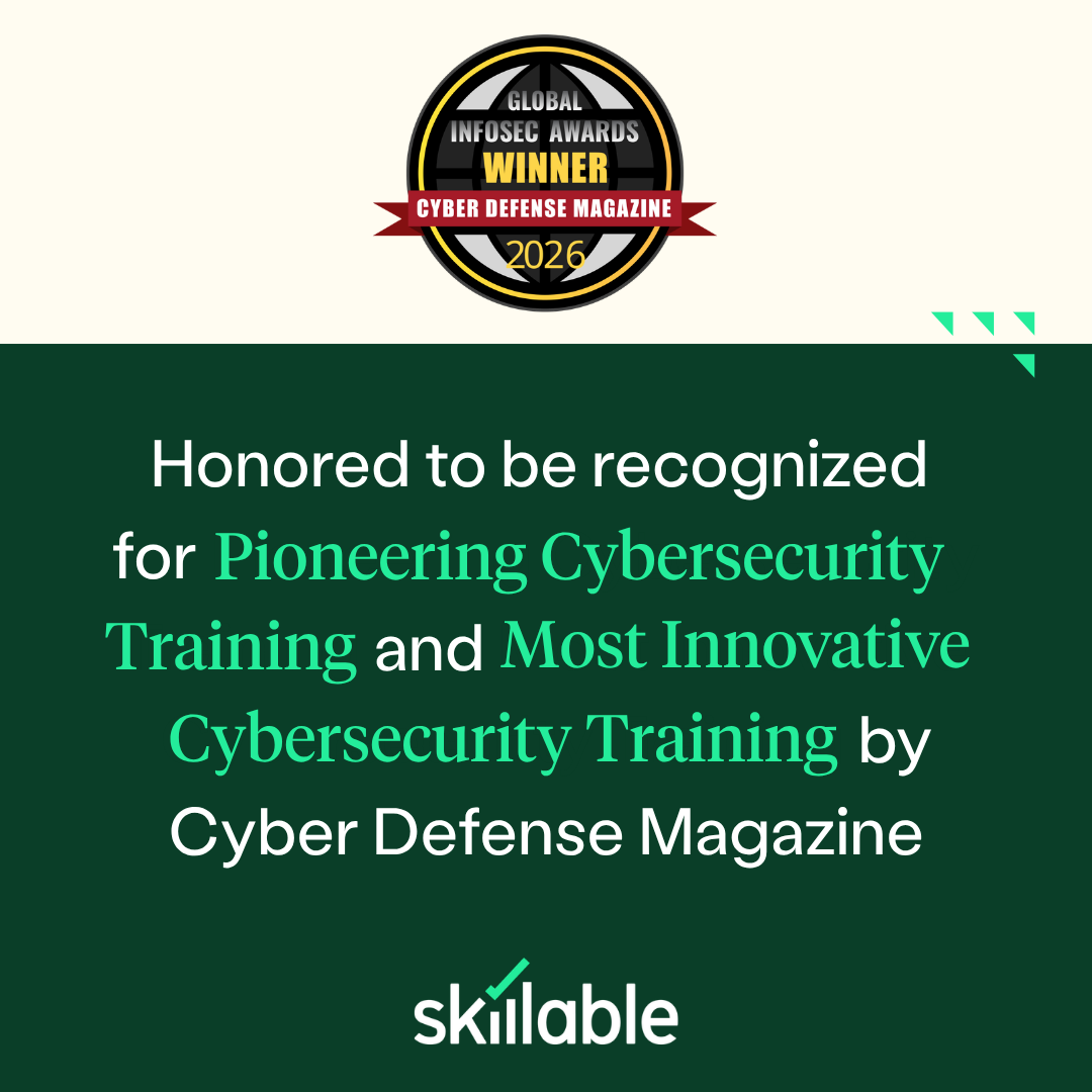Skillable named winner of the coveted Global InfoSec Awards during RSAC Conference 2026