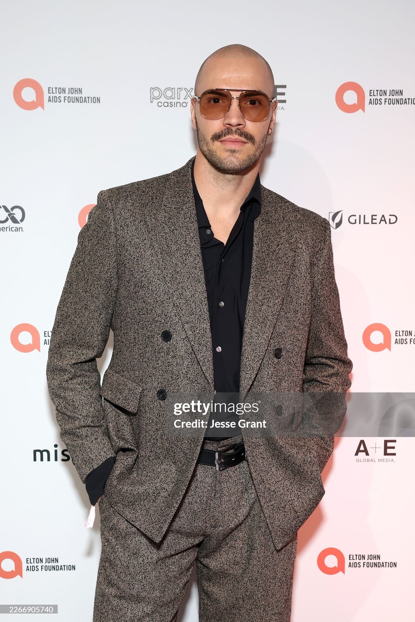 Stepan Misiurka Attends Elton John AIDS Foundation Oscars Viewing Party in Los Angeles
