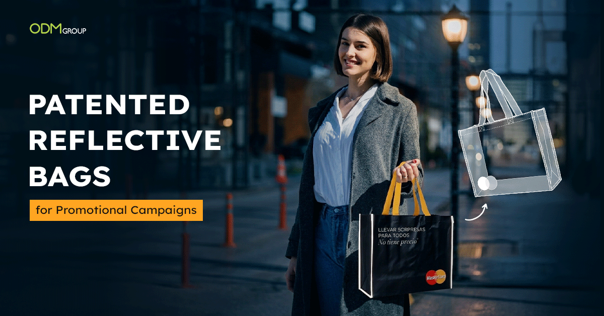 Reflective Bags with Patented Strip Design for Promotional Merchandise