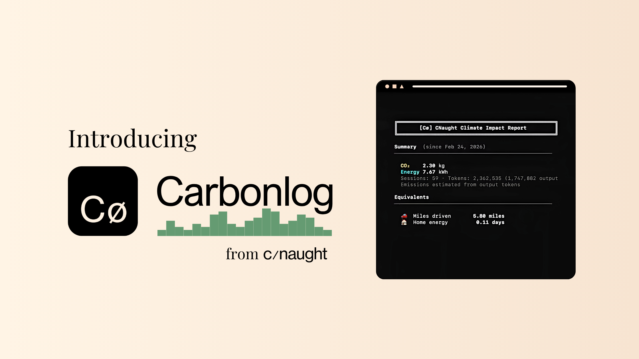 CNaught Launches Carbonlog, the First Tool to Track the Carbon Footprint of AI-Assisted Software Development