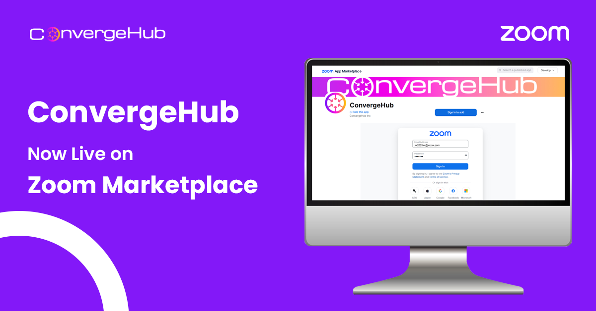 ConvergeHub Now Live on Zoom Marketplace, Bringing Seamless CRM Integration to Virtual Collaboration