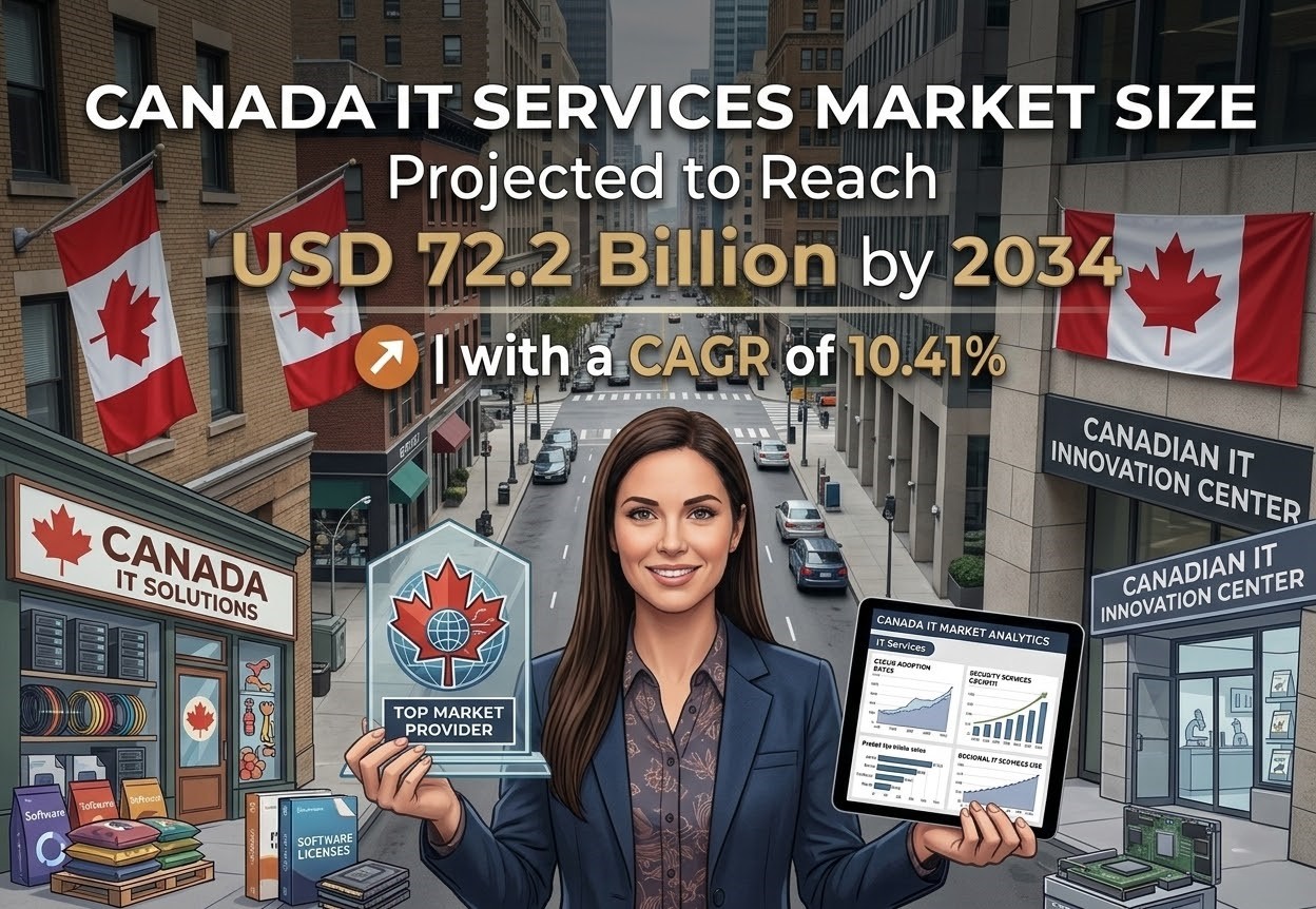 Canada IT Services Market Size Projected to Reach USD 72.2 Billion by 2034 | with a CAGR of 10.41%