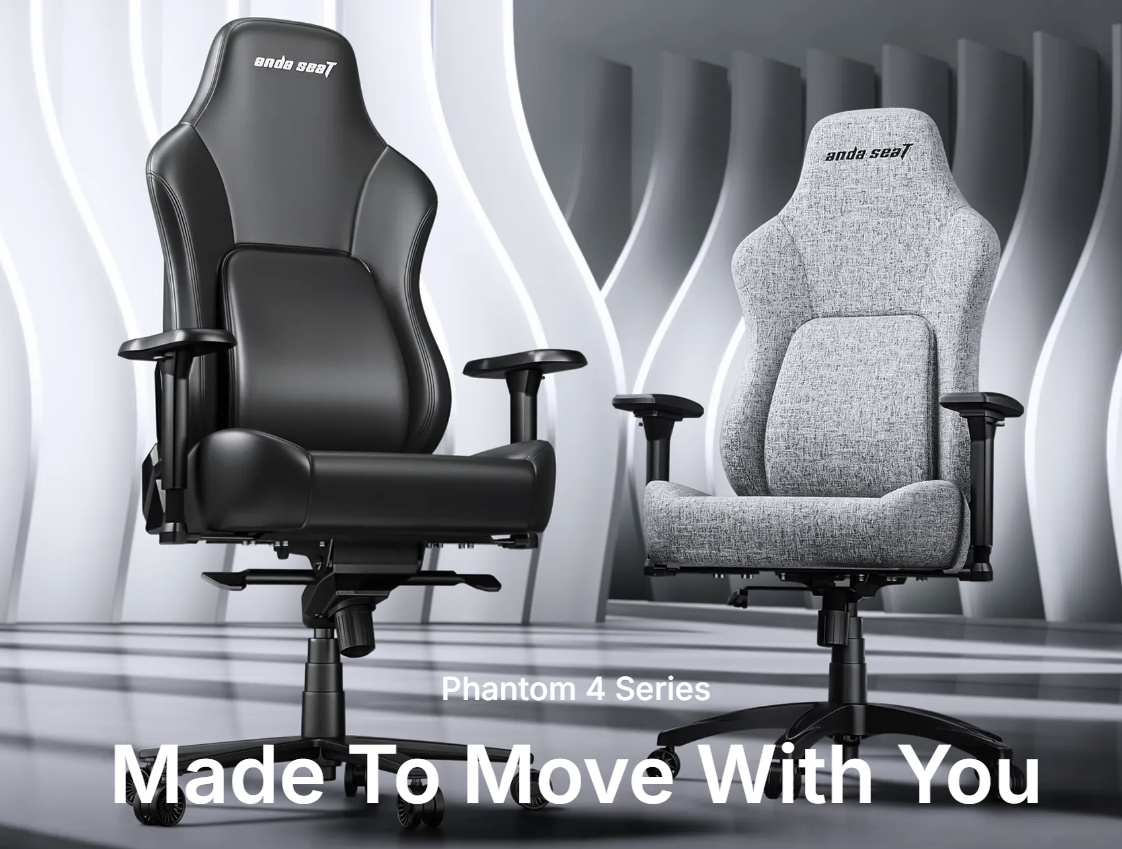 AndaSeat Debuts Phantom 4 Series, Marking a Shift Toward Movement-Based Ergonomic Seating