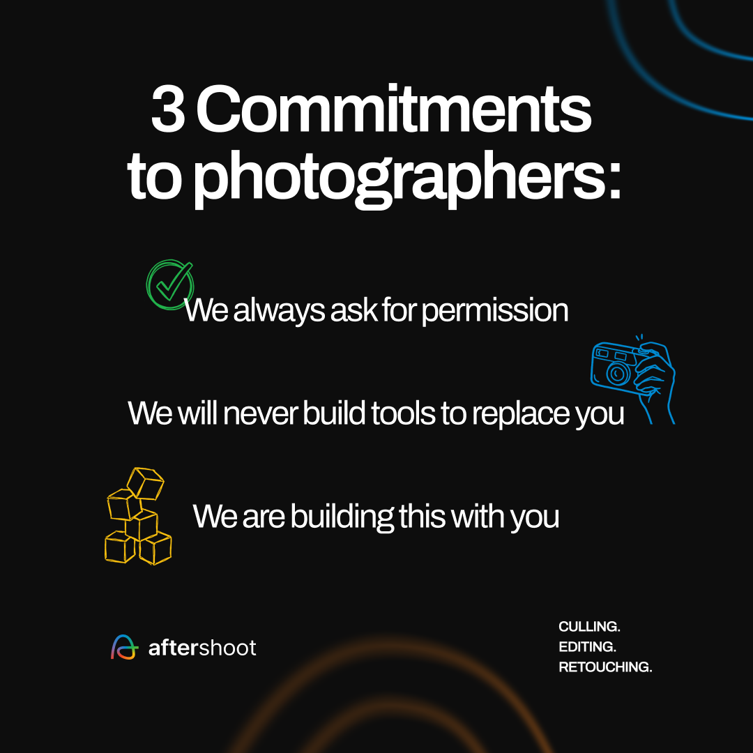 Aftershoot Publishes Binding Commitments on AI Scope, Data Practices and Photographer Input
