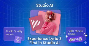 Creative Fabrica, the world’s premier ecosystem for digital creators, today announced the official integration of Lyria 3, Google DeepMind’s most advanced generative music model, into its flagship Studio AI platform Creative Fabrica Studio AI interface showing Google DeepMind’s Lyria 3 generating a full-length music track with visual waveform and digital mixing console.