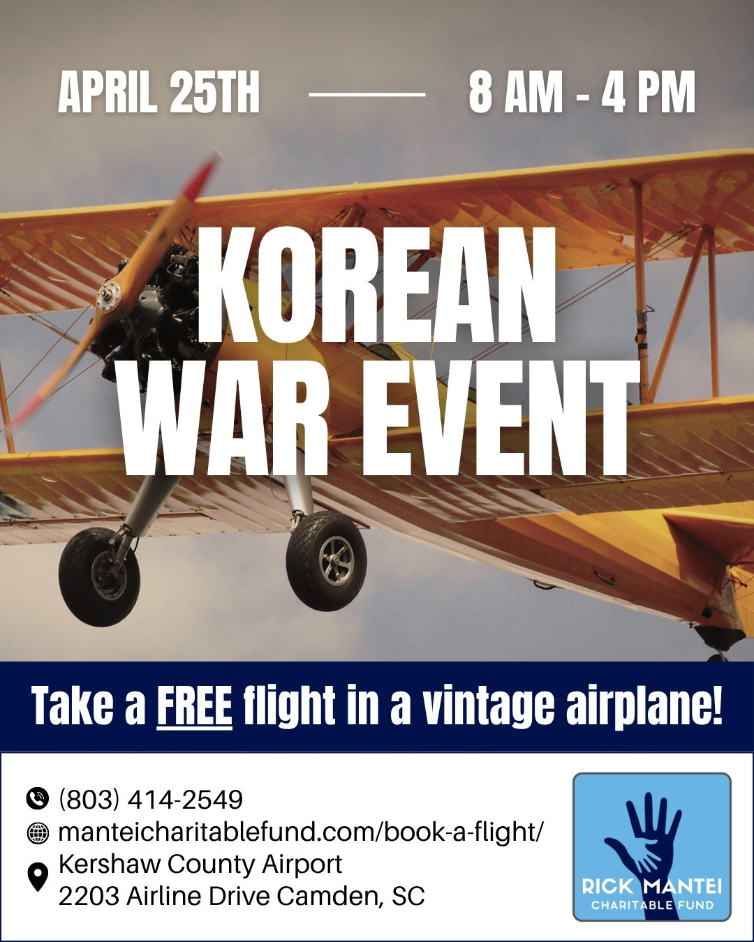 Vintage Aircraft Flights to Honor Korean War Veterans at Special Community Event April 25