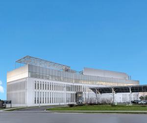 An exterior photograph of the NRC research facility.