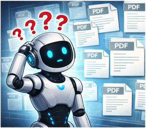 The PDF Association today announced the release of a new essential resource – FAQ: AI and PDF – to provide clarity on the fundamental importance of PDF documents to emerging AI and large language models (LLMs) An AI wonders what to do with PDF files.