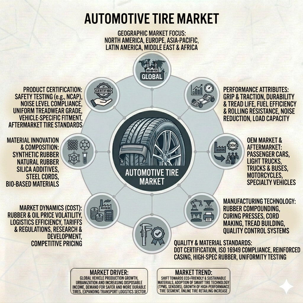 Rolling Forward: Global Automotive Tire Market to Reach USD 471.8 Billion by 2035