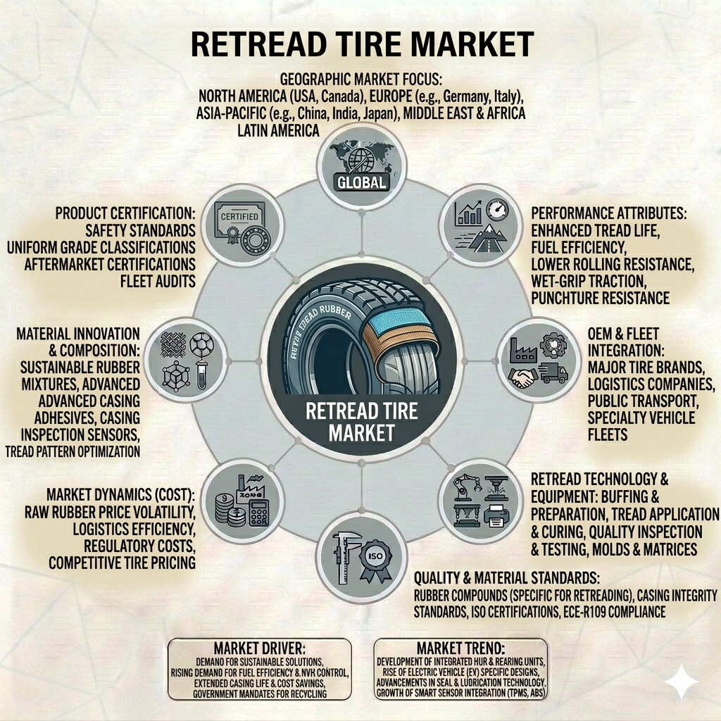 Circular Economy in Motion: Global Retread Tire Market to Reach USD 14.7 Billion by 2035