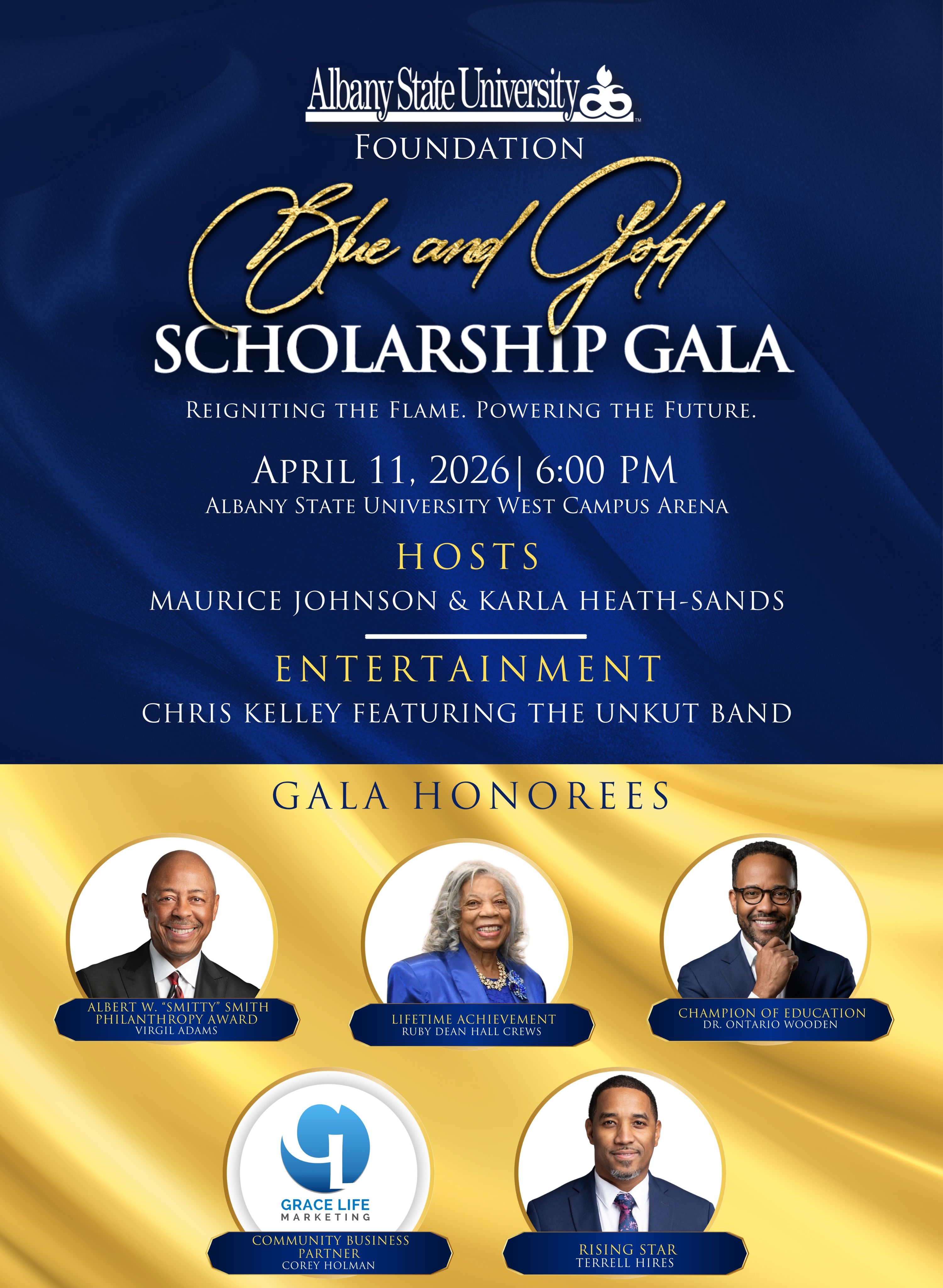 Albany State University Will Host 2026 Blue & Gold Scholarship Gala to Raise $1.5 Million for Student Success