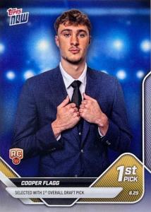 Dallas Mavericks Cooper Flagg NBA rookie Card Tops Now