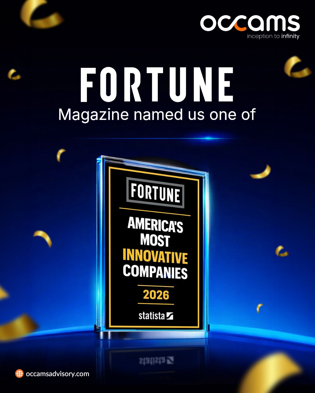 Occams Named on Fortune’s 2026 America’s Most Innovative Companies List: The Only MSME-Focused Advisory in the Ranking