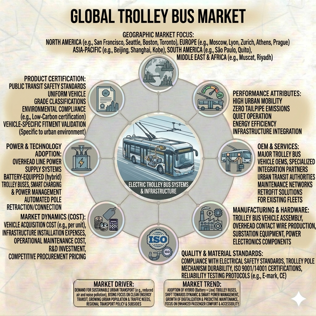 Electrifying Urban Arteries: Global Trolley Bus Market to Reach USD 6.1 Billion by 2036